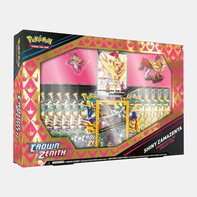 Pokémon karte Crown Zenith Shiny Zamazenta Premium Figure Box