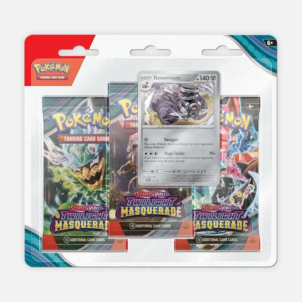 Pokémon karte (SV06) Twilight Masquerade 3-Pack Blister - Revavroom