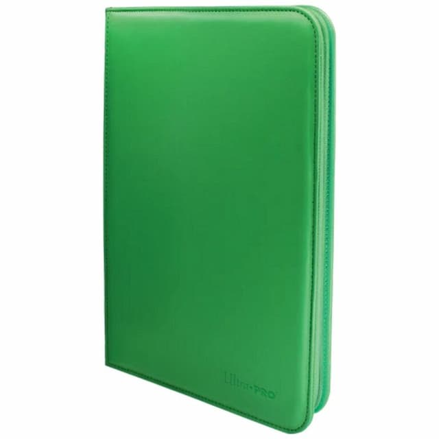 9-Pocket Vivid Green Zippered PRO-Binder
