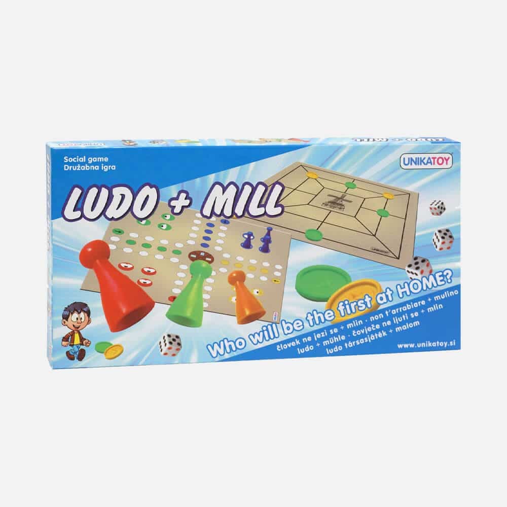 Ludo + Mill - Board game
