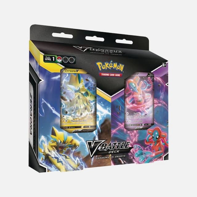 V Battle Deck Bundle Zeraora vs Deoxys - Pokémon cards