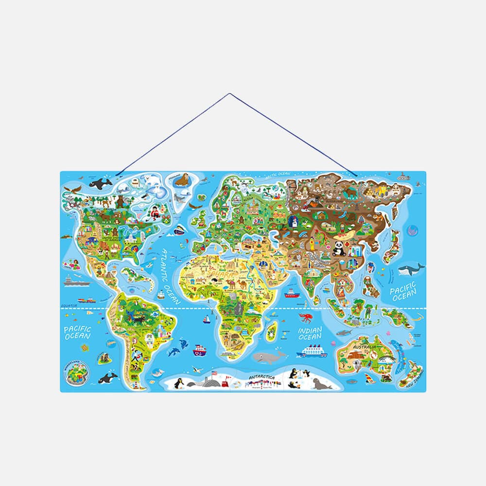 Wooden Puzzle - World Map (230pcs)