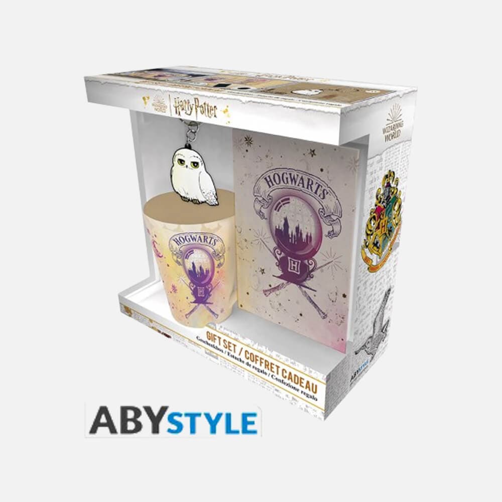 Harry Potter package: keyring, notebook, mug (250ml)