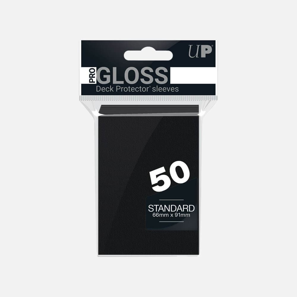 PRO-Gloss Black Standard Deck Protector (50pcs)