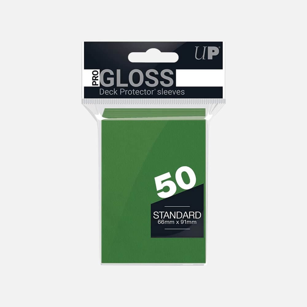 PRO-Gloss Green Standard Deck Protector (50pcs)