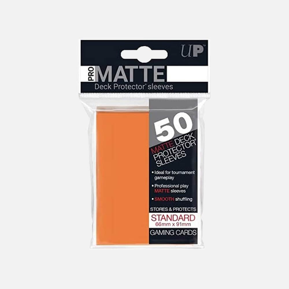 PRO-Matte Orange Standard Deck Protectors Sleeves (50pcs)