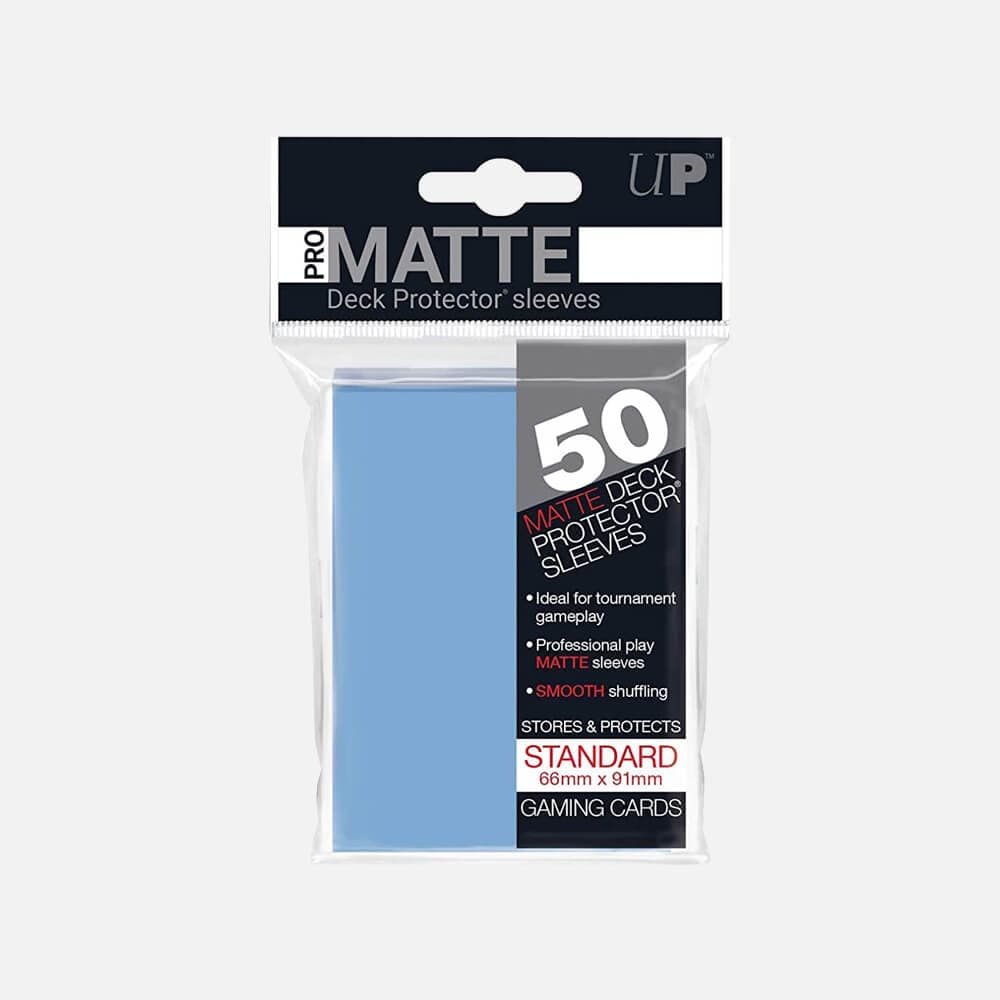 PRO-Matte Light Blue Standard Deck Protectors Sleeves (50pcs)
