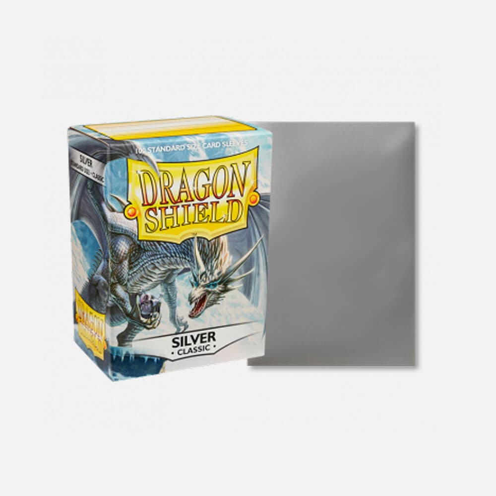 Dragon Shield (DS): Classic Silver Sleeves (100pcs)