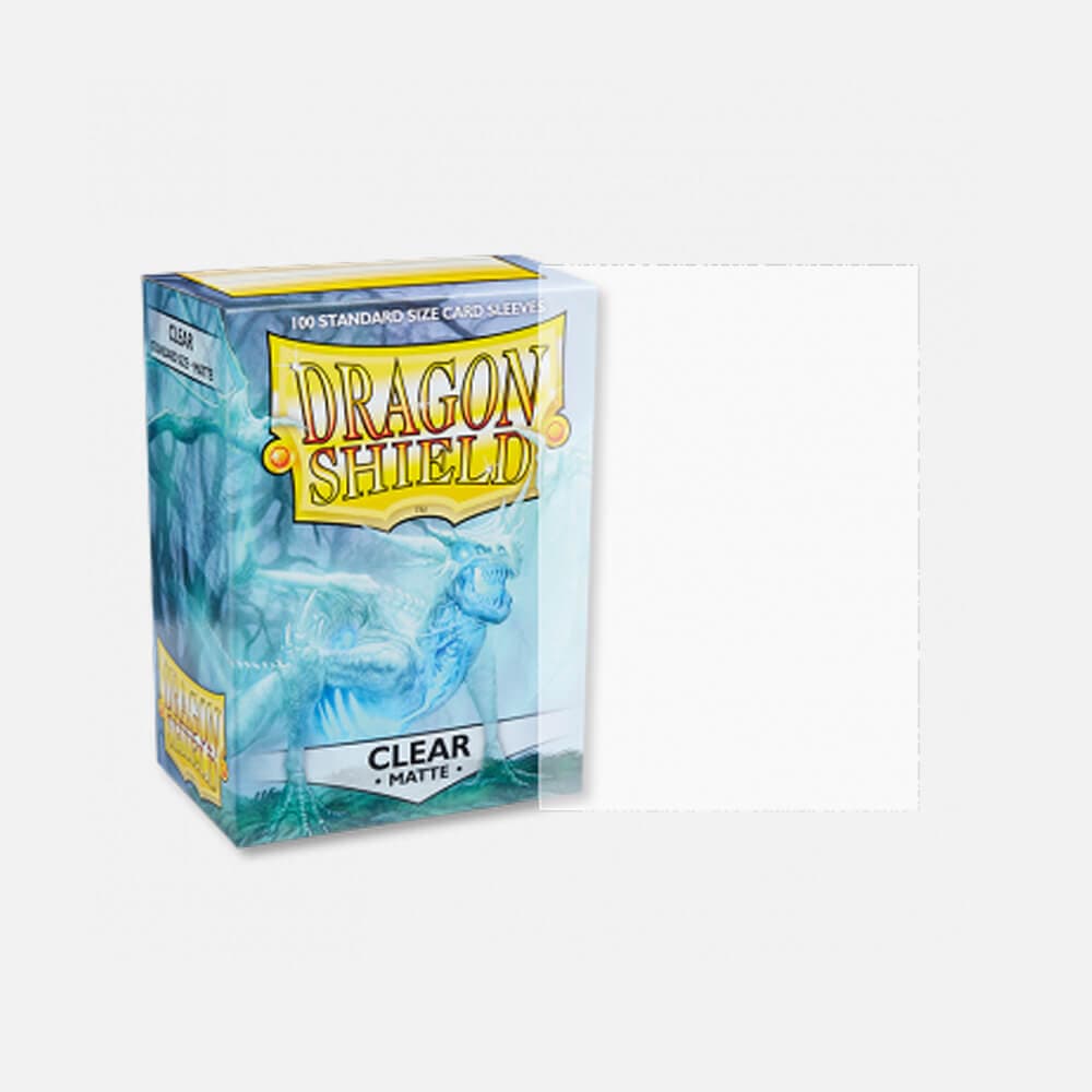 Dragon Shield (DS): Standard Matte Clear Sleeves (100pcs)