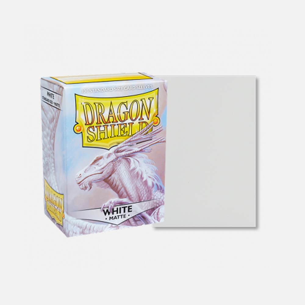 Dragon Shield (DS): Standard Matte White Sleeves (100pcs)