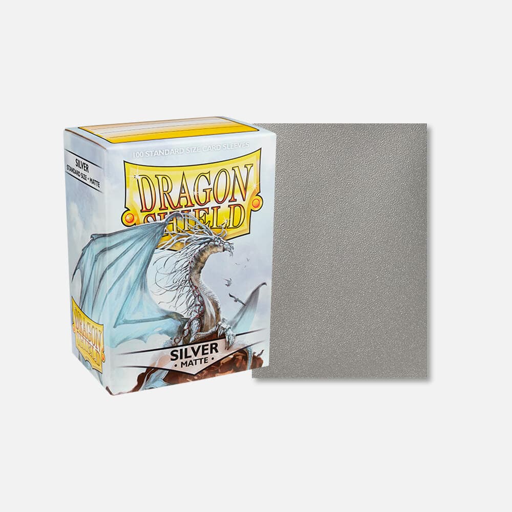 Dragon Shield (DS): Standard Matte Silver Sleeves (100pcs)