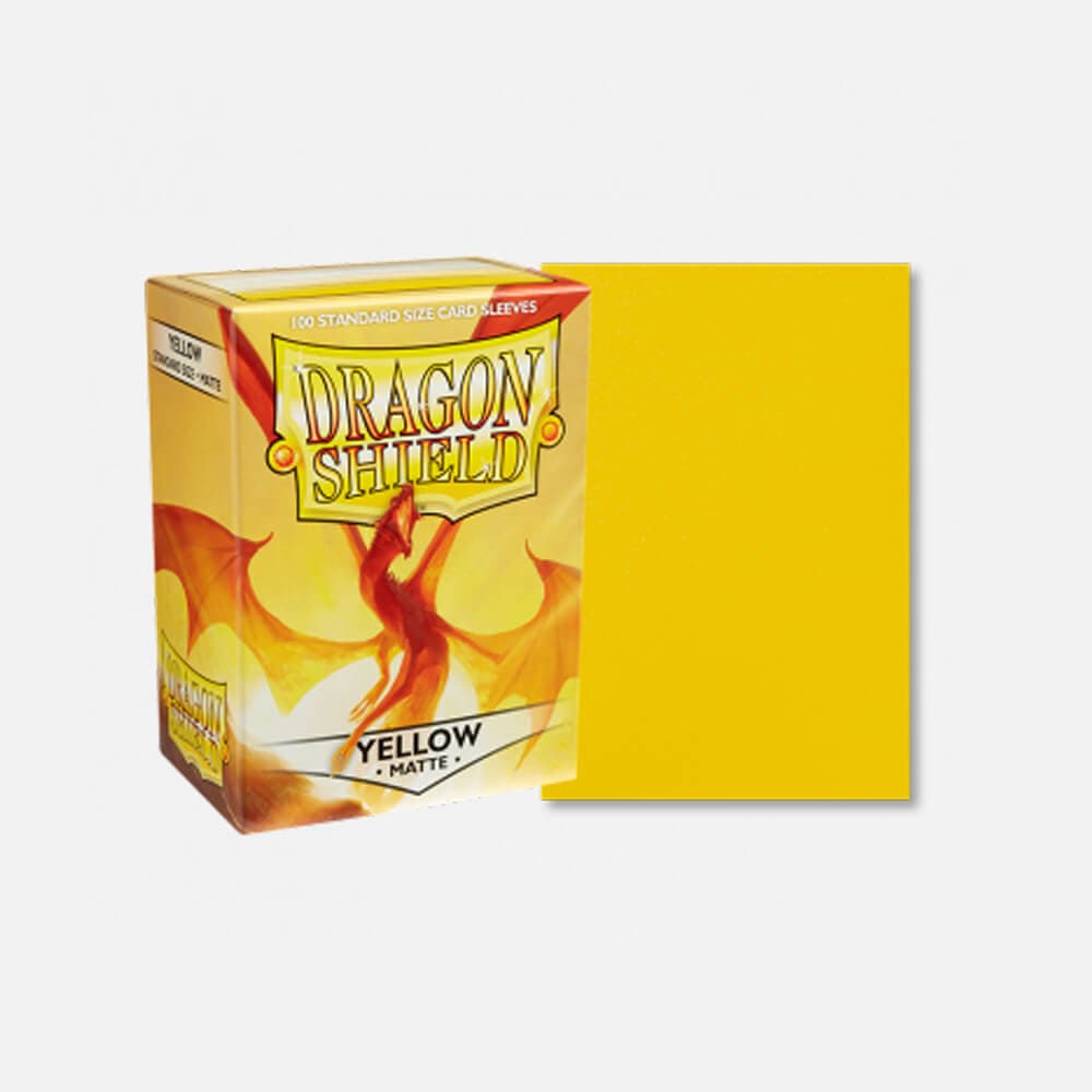 Dragon Shield (DS): Standard Matte Yellow Sleeves (100pcs)