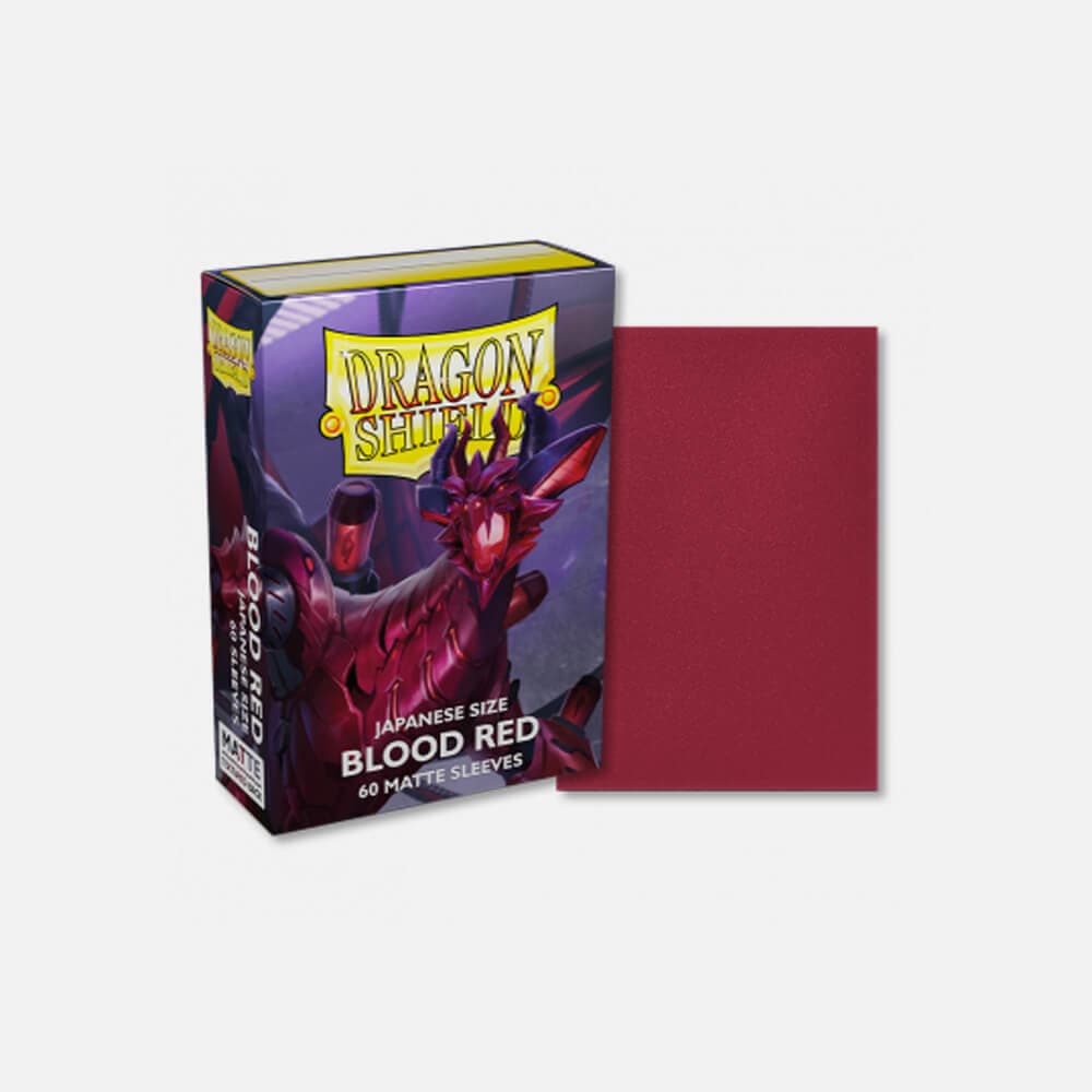 Dragon Shield (DS): Small Matte Blood Red Sleeves (60pcs)