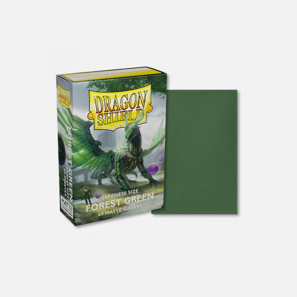 Dragon Shield (DS): Small Matte Forest Green Sleeves (60pcs)
