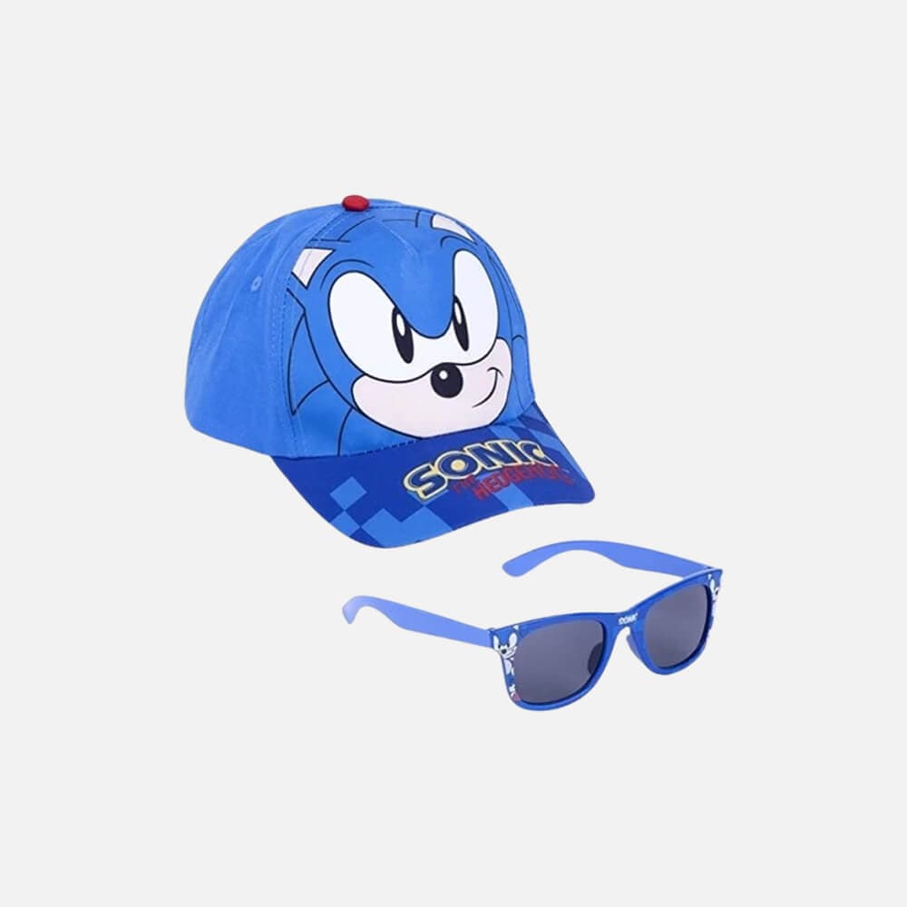 Sonic The Hedgehog set cap & sunglasses
