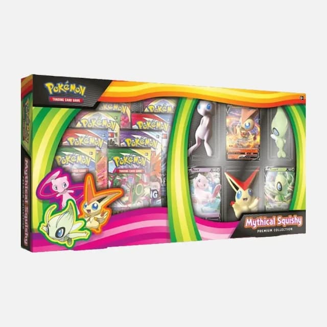 Mythical Squishy Premium Collection box – Pokémon cards