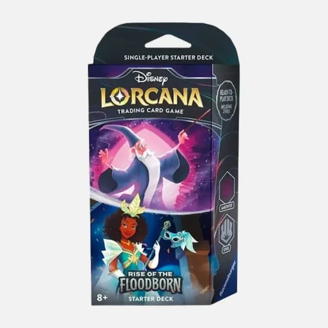 Disney Lorcana - Rise Of The Floodborn Starter Deck - Merlin & Tiana