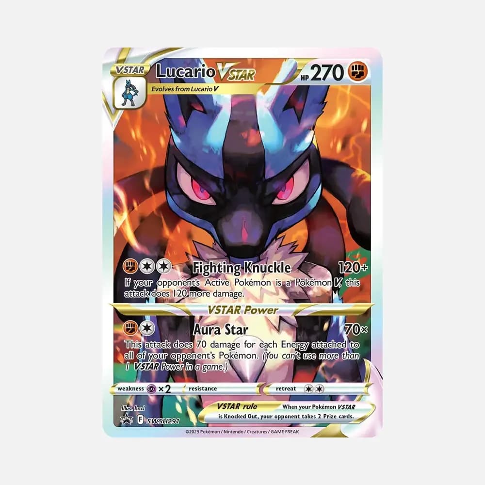 Pokémon Crown Zenith Promo Card Lucario VSTAR (ETB)
