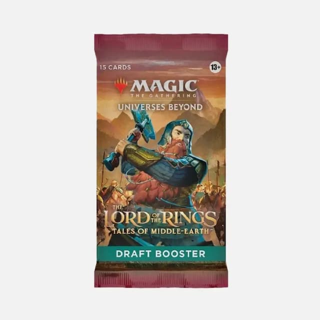 Magic the Gathering (MTG) cards Lord Of the Rings Tales Of Middle Earth Draft Booster Pack