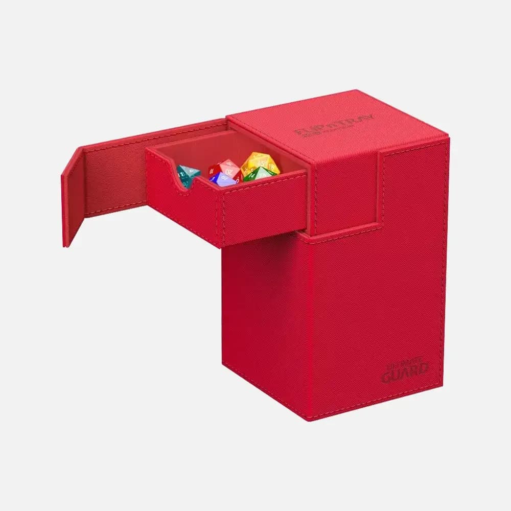 Ultimate Guard Flip N Tray 100+ Xenoskin Monocolor Red Deck Box