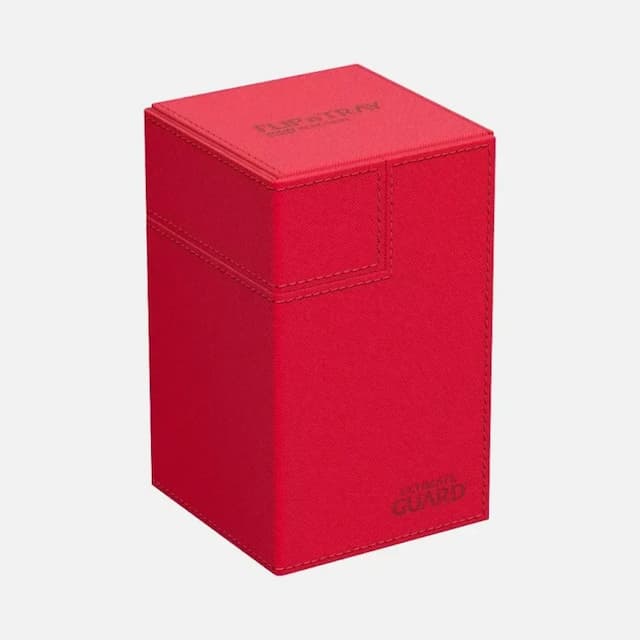Ultimate Guard Flip N Tray 100+ Xenoskin Monocolor Red Deck Box