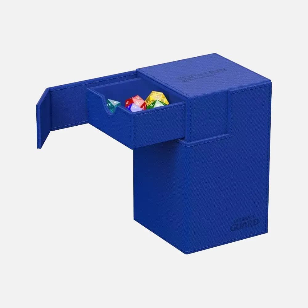 Ultimate Guard Flip N Tray 100+ Xenoskin Monocolor Blue Deck Box