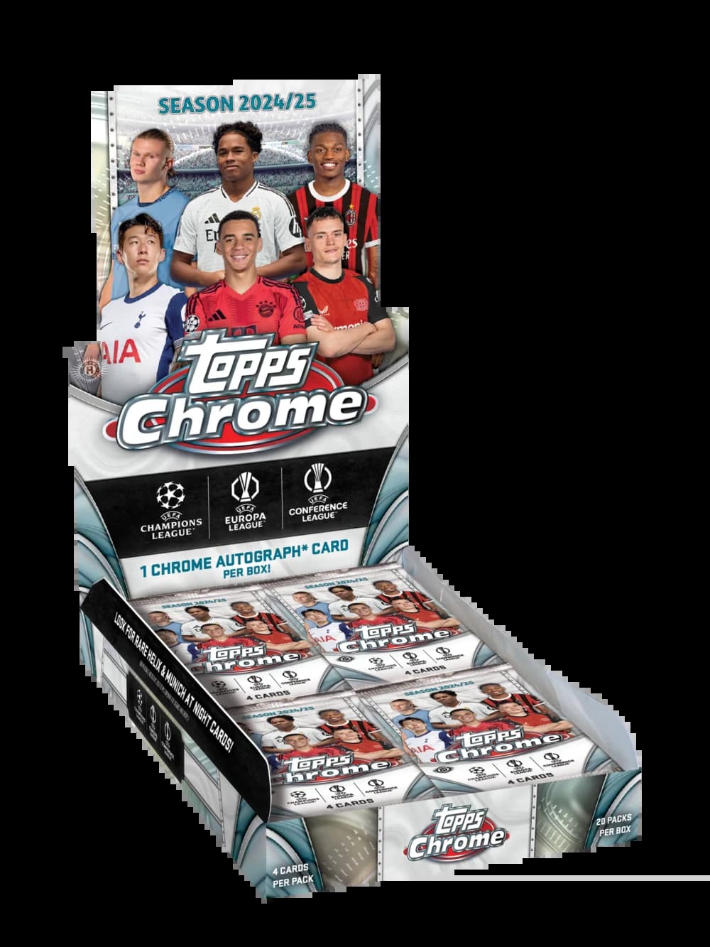Topps Chrome® UEFA Club Competitions 2024-25 - Hobby Box