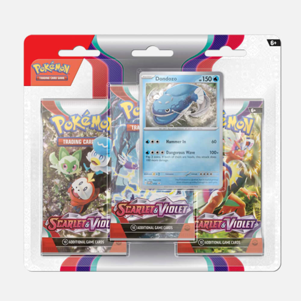 Scarlet and Violet 3 pack blister Dondozo
