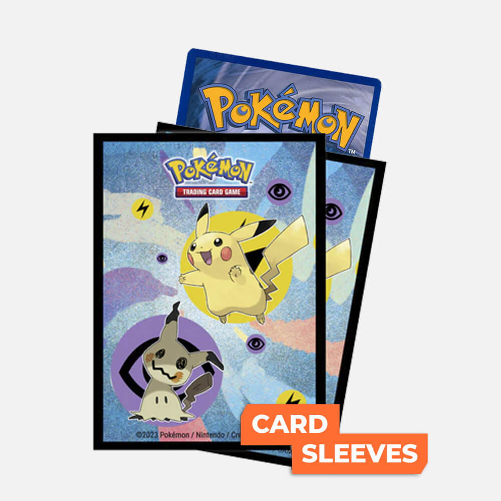 pikachu & mimikyu deck protector sleeves
